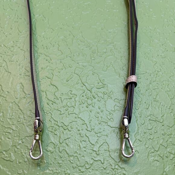 Kate Spade Off White Leather Gold Hardware Adjustable Bag Strap Replacement - Picture 3 of 8